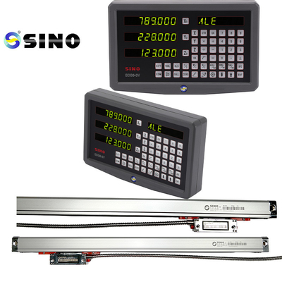 SINO SDS6-3V Leitura Digital DRO 3 Eixos 1um Vidro Escala Linear Medidor Torno Máquina
