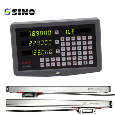 SINO SDS6-3V Máquina de torno de vidro de escala linear com leitura digital DRO 3 eixo 1um