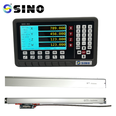 Sistema DRO SINO SDS5-4VA Kit de leitura digital de 4 eixos TTL para moagem de torno de vidro Escala linear IP64