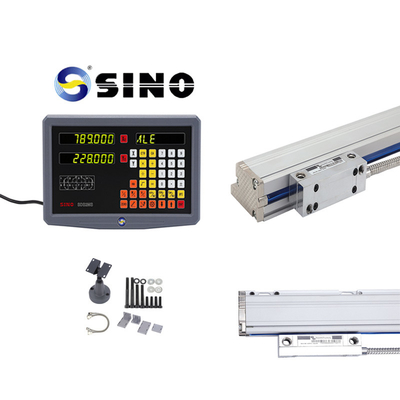 Utilizado em máquinas de fresagem com 5Um-30-3000mm de diâmetro Escala de vidro linear com um display digital SDS2MS de 2 eixos