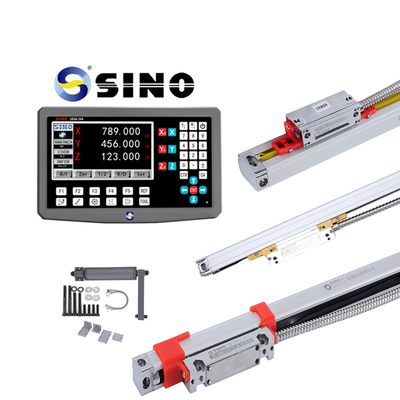 RS422 DRO Digital Reading Linear Scale Optical Encoder SINO SDS6-3VA Três eixos de moagem de torno