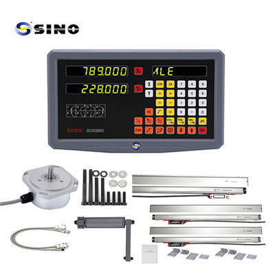 2 eixos SDS2MS Sistema de leitura digital do torno SINO AC 100-240V Multifuncional com escala linear para moinho de torno