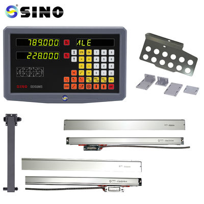 Kit DRO SDS2MS de escala magnética linear SINO para leitura digital, 2 eixos, para fresadoras