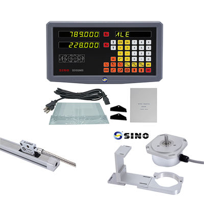 Leitor de display óptico de 2 eixos SINO com encoder linear, comprimento 70-1020mm, para fresadoras, tornos e furadeiras