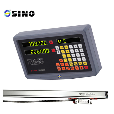 Sistema de Readout DRO de 2 Digitas da linha central SINO SDS2MS Glass Linear Scale para a máquina do torno