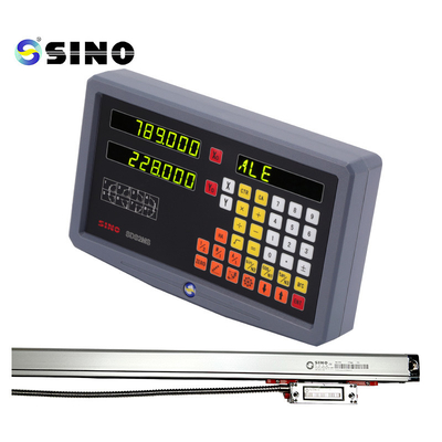 SINO SDS2MS 2 eixos leitura digital com ecrã LED para torno, multifuncional DRO sistemas de medição