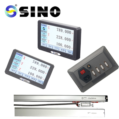 SINO exposição DRO Kit Grating Scale Encoder do Readout do LCD Digital da linha central do metal 3 de SDS200S