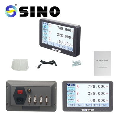 SINO SDS200S Kit de leitura digital DRO 3 eixo LCD Full Touch Screen para máquina de fresagem de torno de escala de codificador linear