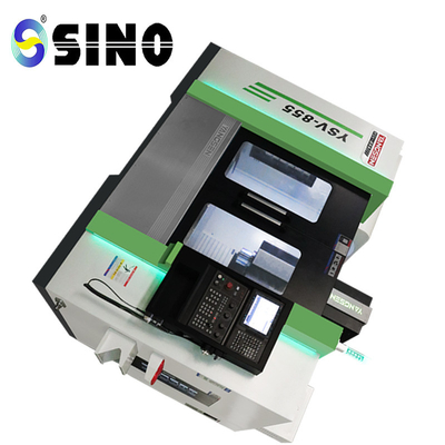 Máquina de torno CNC SINO com 550 mm de largura Características de alta precisão e opera verticalmente