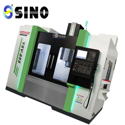 Máquina de torno CNC SINO com 550 mm de largura Características de alta precisão e opera verticalmente