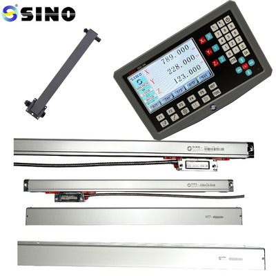 LCD DRO Encoder Óptico de Escala Linear SDS2-3VA Um Torno de Moagem de 3 Eixes