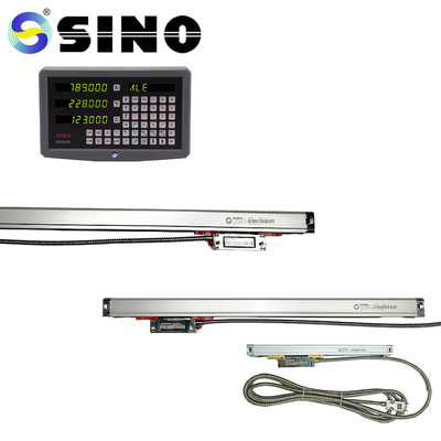 Torneio de alta precisão 1μM Escala linear Leitura digital DRO 2/3 Encoder de eixo para o torneio SINO KA600-2100mm