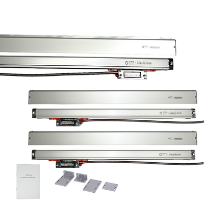 Torneio de alta precisão 1μM Escala linear Leitura digital DRO 2/3 Encoder de eixo para o torneio SINO KA600-2100mm