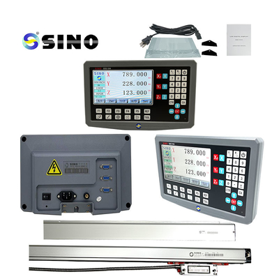 SINO SDS2-3VA Sistema de Leitura Digital de 3 eixos KA300-70mm Escala Linear Encoder Óptico com Multi-Língua