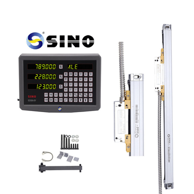 Display digital SDS6-3V e SINO KA Linear Glass Grating Ruler para auxiliar na fresagem e operação da máquina-ferramenta