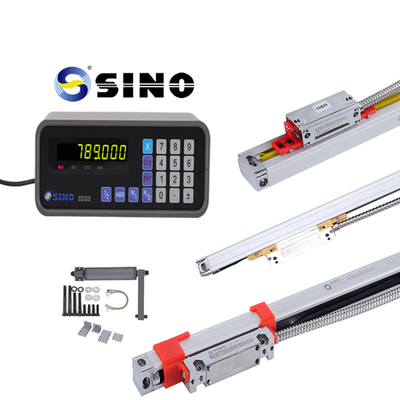 Sistema DRO SDS3-1 de Leitura Digital SINO de Eixo Único TTL Com Encoder Linear e Capa Transparente Para Torno e Fresadora