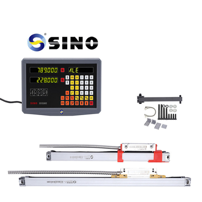 SINO SDS2MS 2 eixos leitura digital com ecrã LED para torno, multifuncional DRO sistemas de medição