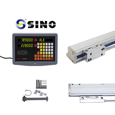 Leitor de display óptico de 2 eixos SINO com encoder linear, comprimento 70-1020mm, para fresadoras, tornos e furadeiras