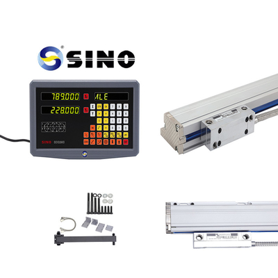 SINO SDS2MS 2 eixos leitura digital com ecrã LED para torno, multifuncional DRO sistemas de medição