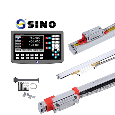 RS422 DRO Digital Reading Linear Scale Optical Encoder SINO SDS6-3VA Três eixos de moagem de torno