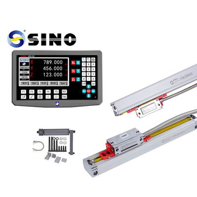 3 eixos de leitura digital de escala linear Encoder de grelha Sino SDS6-3VA Conjunto DRO de moagem de torno