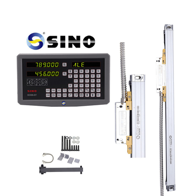 SDS6-2V Dro e SINO Linear Glass Rulers para melhorar eficazmente a eficiência do processamento de metais