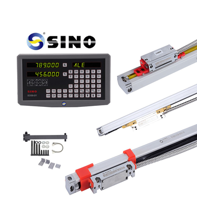 SINO SDS6-2V DRO 2 eixo leitura digital com metal LED kits dois linear encoder lineares para moagem máquina de torno