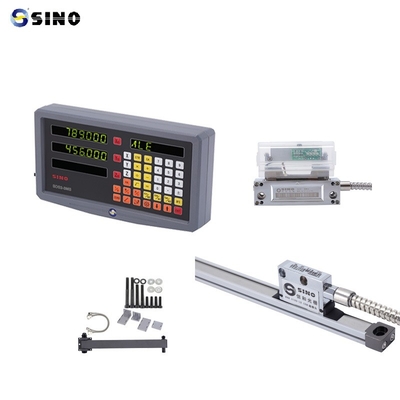 Leitor Digital SINO SDS 2-3MS 2 Eixos Metal LCD Completo Para Fresadora DRO Resolução de 0,005mm Prático Com Encoder Linear