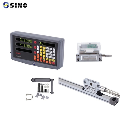Leitor Digital SINO SDS 2-3MS 2 Eixos Metal LCD Completo Para Fresadora DRO Resolução de 0,005mm Prático Com Encoder Linear