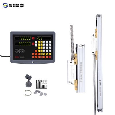 Leitor de display óptico de 2 eixos SINO com encoder linear, comprimento 70-1020mm, para fresadoras, tornos e furadeiras