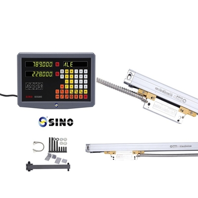 SINO SDS2MS Leitura digital 2 eixos Ângulo óptico Encodificador linear comprimento 7-102cm Para fresadora