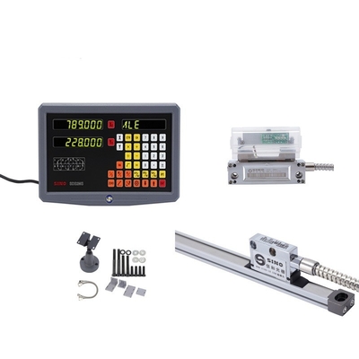 SDS 2MS DRO Kits Escala linear de vidro para moagem de torno TTL SINO 2 eixo Sistema de instrumentos de teste de leitura digital