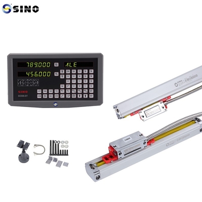 SINO SDS6-2V DRO 2 eixo leitura digital com metal LED kits dois linear encoder lineares para moagem máquina de torno