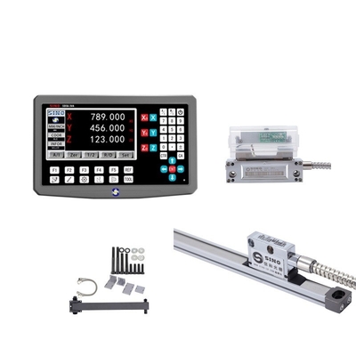 3 eixos de leitura digital de escala linear Encoder de grelha Sino SDS6-3VA Conjunto DRO de moagem de torno