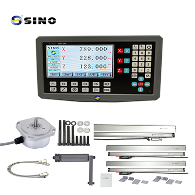 SINO SDS2-3VA 0.5um Resolução DRO 3 eixo Métro de leitura digital sinal RS422 para moinho de torno