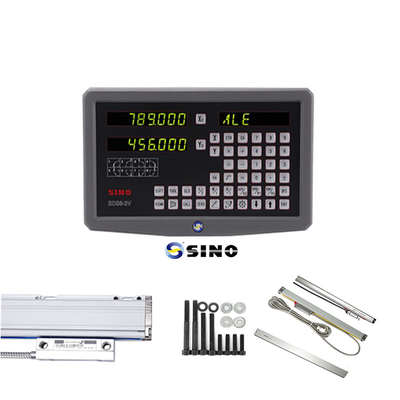 SINO SDS6-2V Leitura Digital Metal LED Leitura Digital 2 eixos DRO Kits 60Hz Para máquina de fresagem