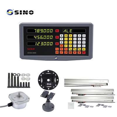 Sistema de leitura digital SINO SDS2-3MS para tornos e fresadoras com visualização numérica de 3 eixos