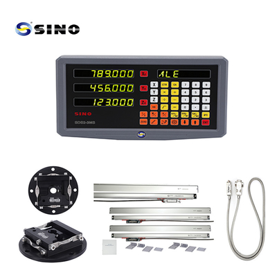 Sistema de leitura digital SINO SDS2-3MS para tornos e fresadoras com visualização numérica de 3 eixos