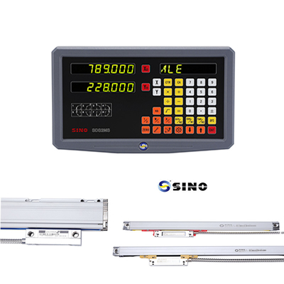 2 eixos SDS2MS Sistema de leitura digital do torno SINO AC 100-240V Multifuncional com escala linear para moinho de torno