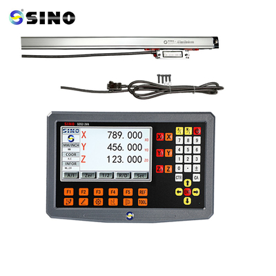 Sistema DRO de escala linear multifuncional com LCD de resolução de 1 μm e DRO de 2 eixos