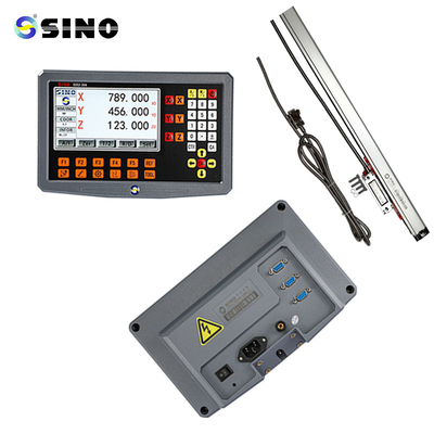 Sistema DRO de escala linear multifuncional com LCD de resolução de 1 μm e DRO de 2 eixos