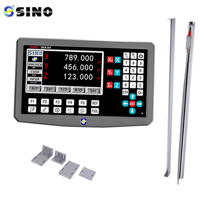 Conjunto completo de SINO 3 Axis Dro Digital Readout Metal Case para máquina de moagem de torno KA-300 Linear Glass Scale