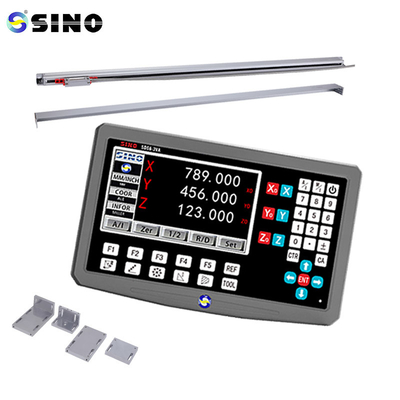 Conjunto completo de SINO 3 Axis Dro Digital Readout Metal Case para máquina de moagem de torno KA-300 Linear Glass Scale