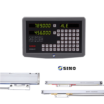 SDS6-2V Sistema de leitura digital SINO Dro 2 eixo com régua de escala linear de vidro para moinho de torno