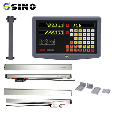 SINO TTL RoHS Leitura Digital de 2 Eixos SDS2MS Para Torno, Sistemas de Medição DRO Multifuncionais Com Encoder Linear