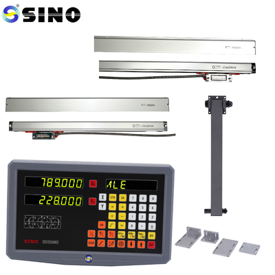 SINO TTL RoHS Leitura Digital de 2 Eixos SDS2MS Para Torno, Sistemas de Medição DRO Multifuncionais Com Encoder Linear