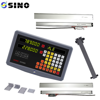 SDS 2MS DRO Kits Escala linear de vidro para moagem de torno TTL SINO 2 eixo Sistema de instrumentos de teste de leitura digital