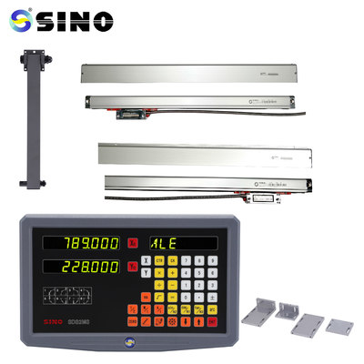 SINO SDS2MS Leitura digital 2 eixos Ângulo óptico Encodificador linear comprimento 7-102cm Para fresadora
