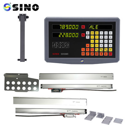 Kit DRO SDS2MS de escala magnética linear SINO para leitura digital, 2 eixos, para fresadoras