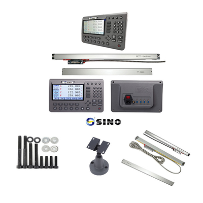 SINO SDS200 Sistema de leitura digital de 4 eixos com ecrã LCD Construção de metal durável e codificadores lineares para máquinas de torno